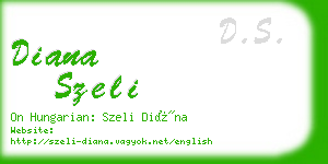 diana szeli business card